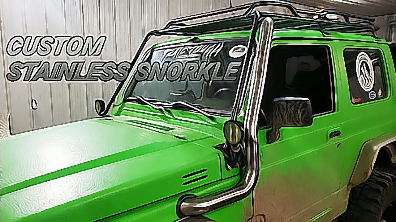 Stainless Steel Snorkle: Custom made for my Suzuki Samurai
