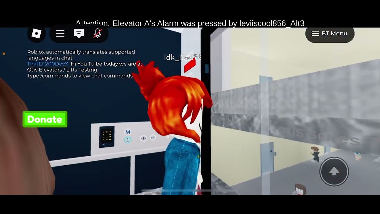 Elevators at Otis Elevators / Lifts Testing Roblox.