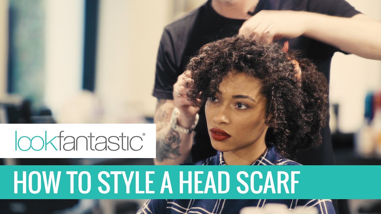 How To Style a Headscarf in Curly Hair