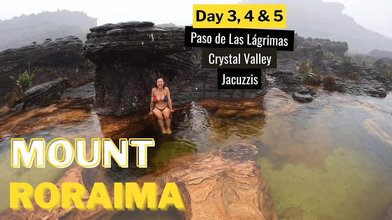 Mount Roraima: Day 3, 4 & 5 - Ramp to the Top, Paso de Las L&aacute;grimas, Jacuzzis, Crystals