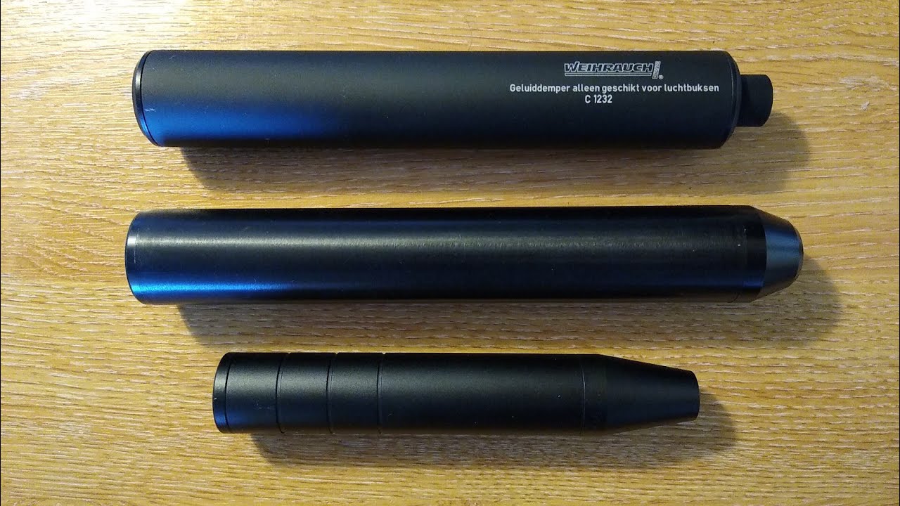 NV036 Moderator Comparison, SMK v Kral v Weihrauch. Thread adapter PR900W/Storm Rider/Stoeger XM1