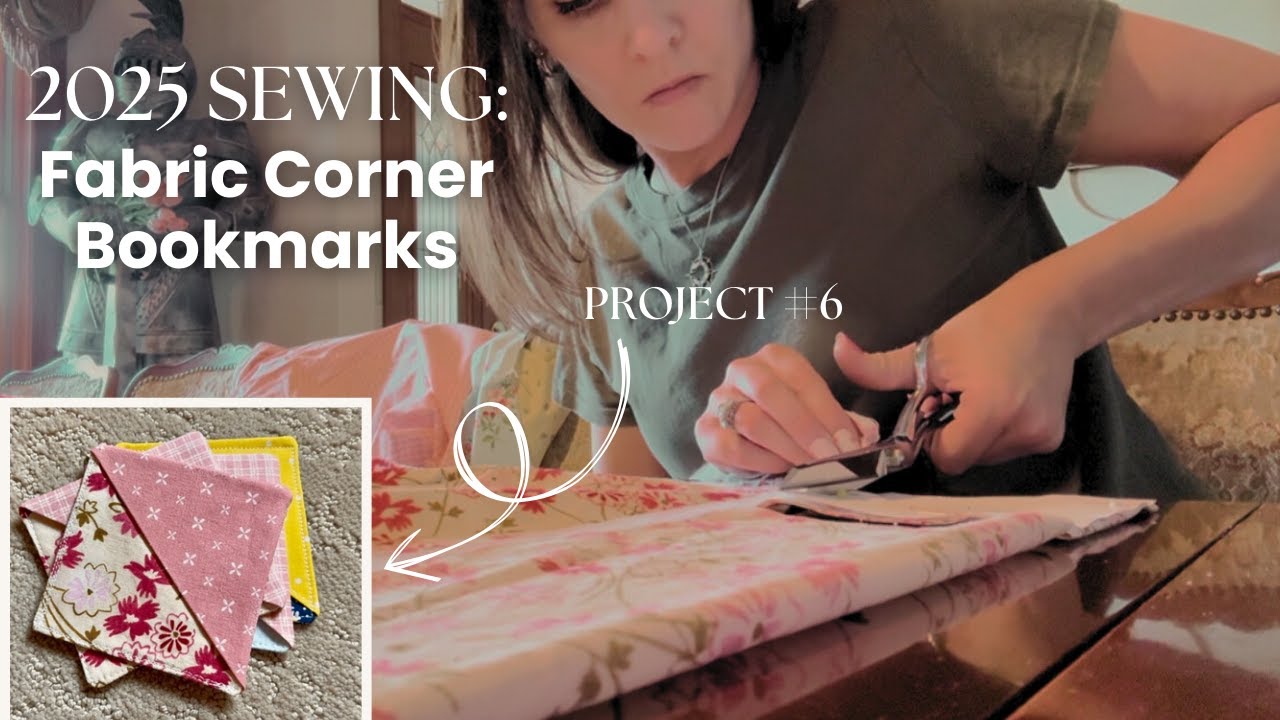 Sewing fabric corner bookmarks | Sewing in 2025