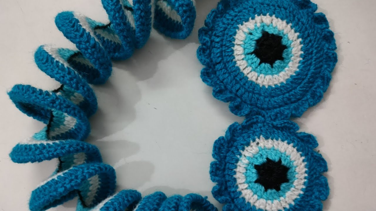 Crochet Wind Spinner, Evil Eye Wind Spinner, DIY Project,Gifting Option, Very Easy !!!!