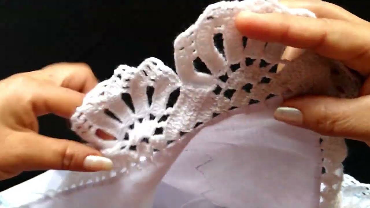 PUNTILLA NUM 515 FÁCIL Y DE UNA VUELTA#crochet #arte #manualidades #parati #servilletas #manteles