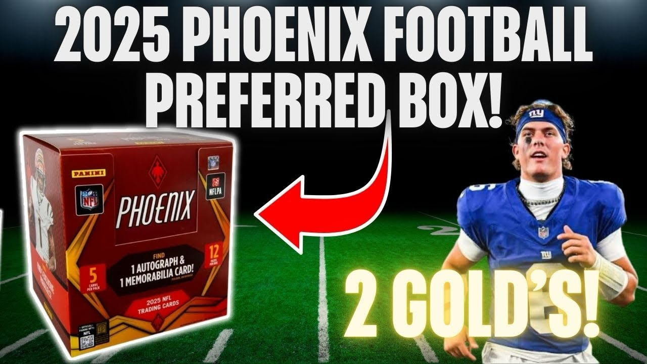 🚨BRAND NEW! 2025 PHOENIX FOOTBALL PREFERRED BOX REVIEW! GOLD & GOLD AUTO IN 1 BOX! 😳 