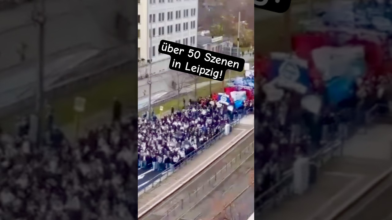 &uuml;ber 50 Ultraszenen der Fandemo in Leipzig #union #leipzig #s&uuml;dkurve #b04 #sgd #sge #bayern