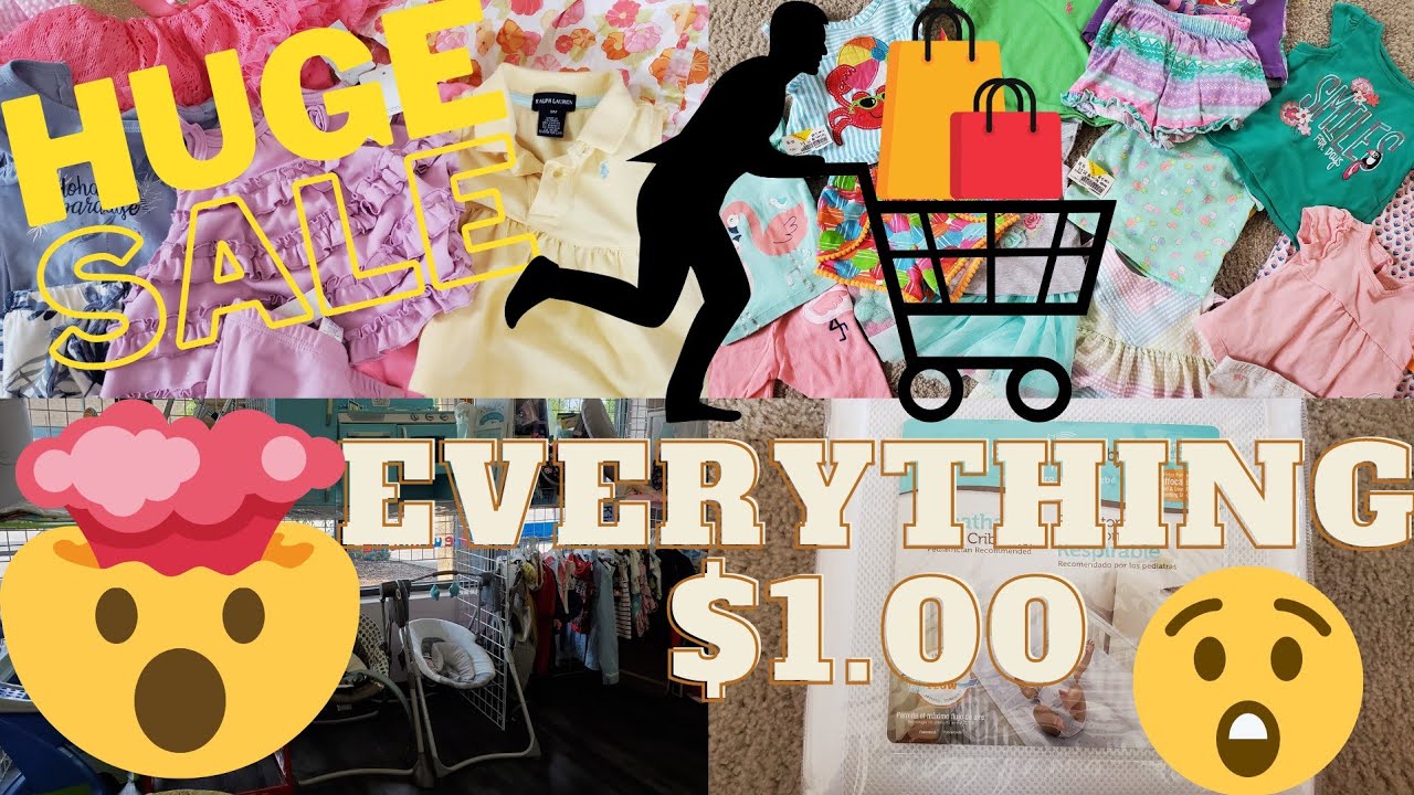 ONCE UPON A CHILD SHOP WITH ME/HAUL/ ALL CLEARANCE CLOTHING $1!!!!