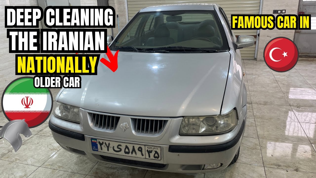 Deep cleaning the Iranian nationally SAMAND IKCO. | Famous car in türkiye |