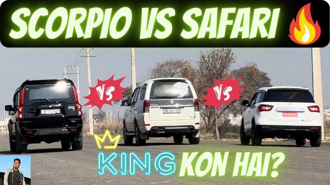 Scorpio🔥vs Safari🔥drag race | who will bee the winner 🏆 | Ankur Malik