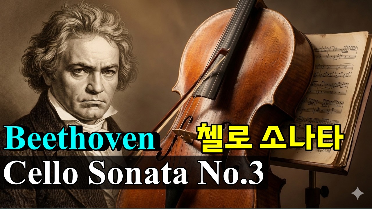 Beethoven - Cello Sonata No.3, 베토벤 - 첼로 소나타 Op.69, Great classical music, 클래식명곡