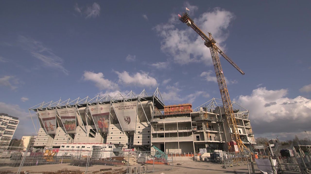 Visite de chantier de la tribune Sud du Stade Saint-Symphorien