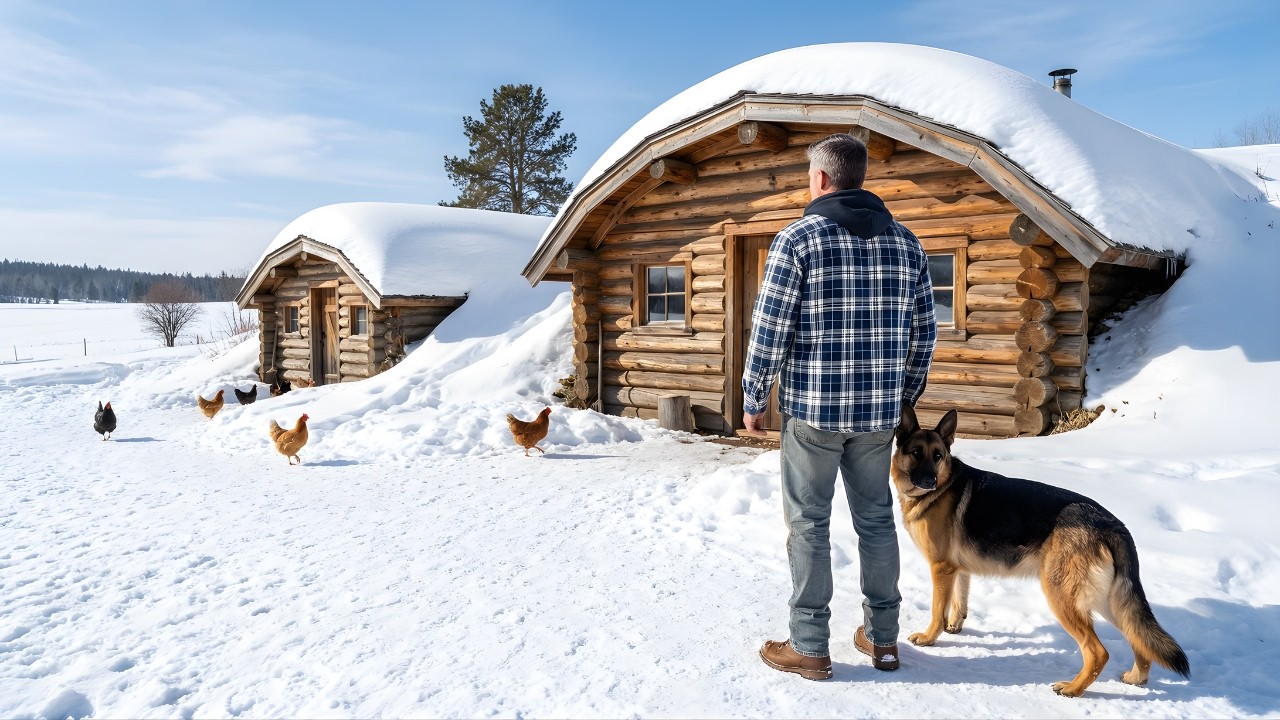 The Town Laughed at the Veteran and His Dog’s Dugout Henhouse — Until All Others Froze