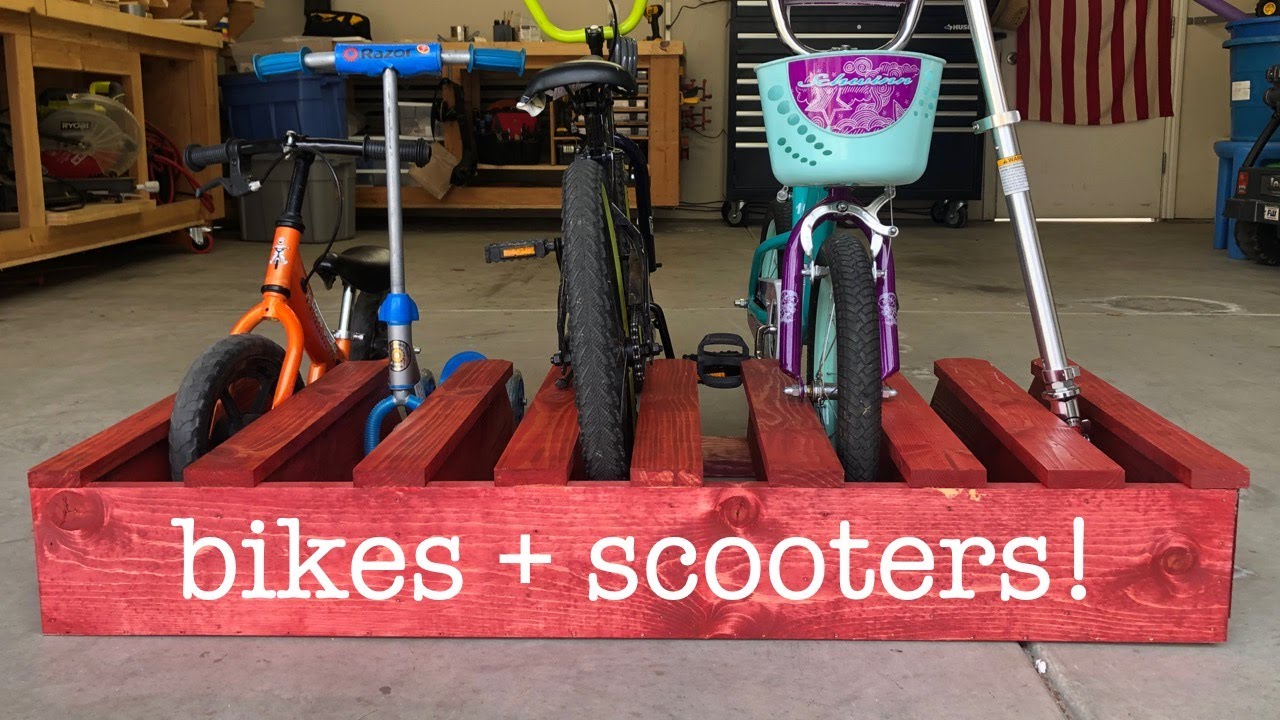 DIY Bike & Scooter Rack Restores Order To My Workshop