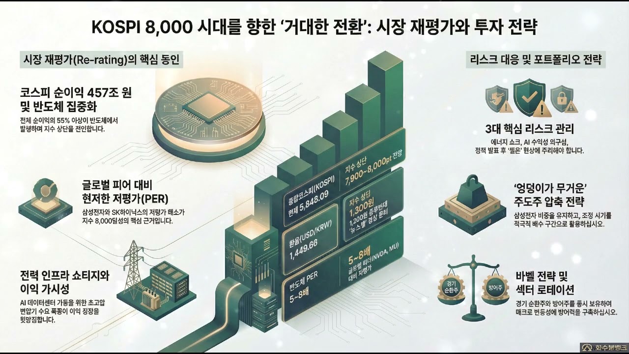 KOSPI 8,000 시대를 향한 '거대한 전환(Great Re-rating)': 시장 재평가와 투자 전략