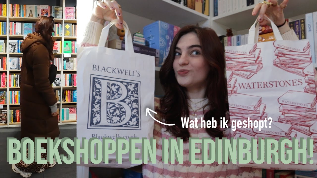 Kom mee met mij boekshoppen in Edinburgh!! 📚 + haul 💞✈️☕️