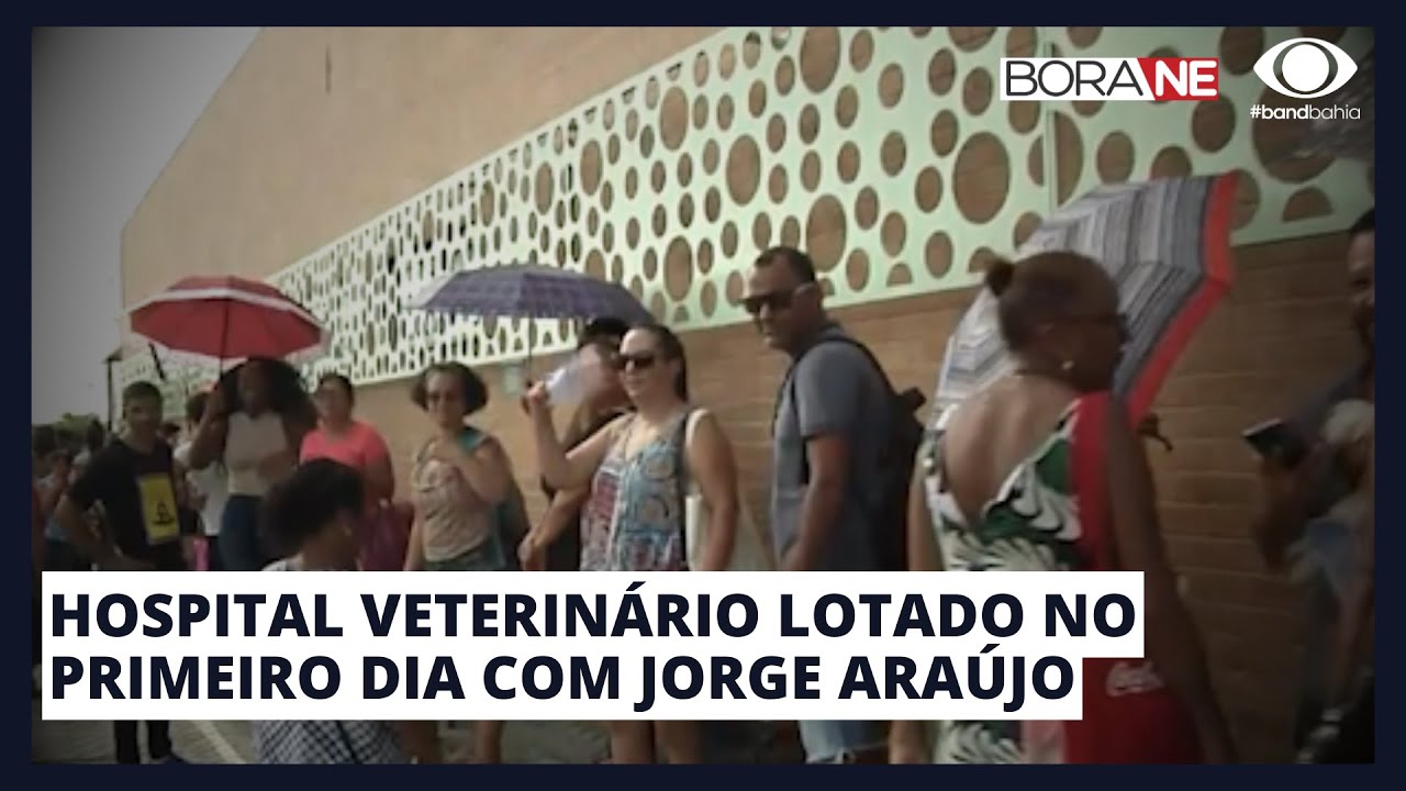 HOSPITAL VETERINÁRIO LOTADO NO PRIMEIRO DIA COM JORGE ARAÚJO