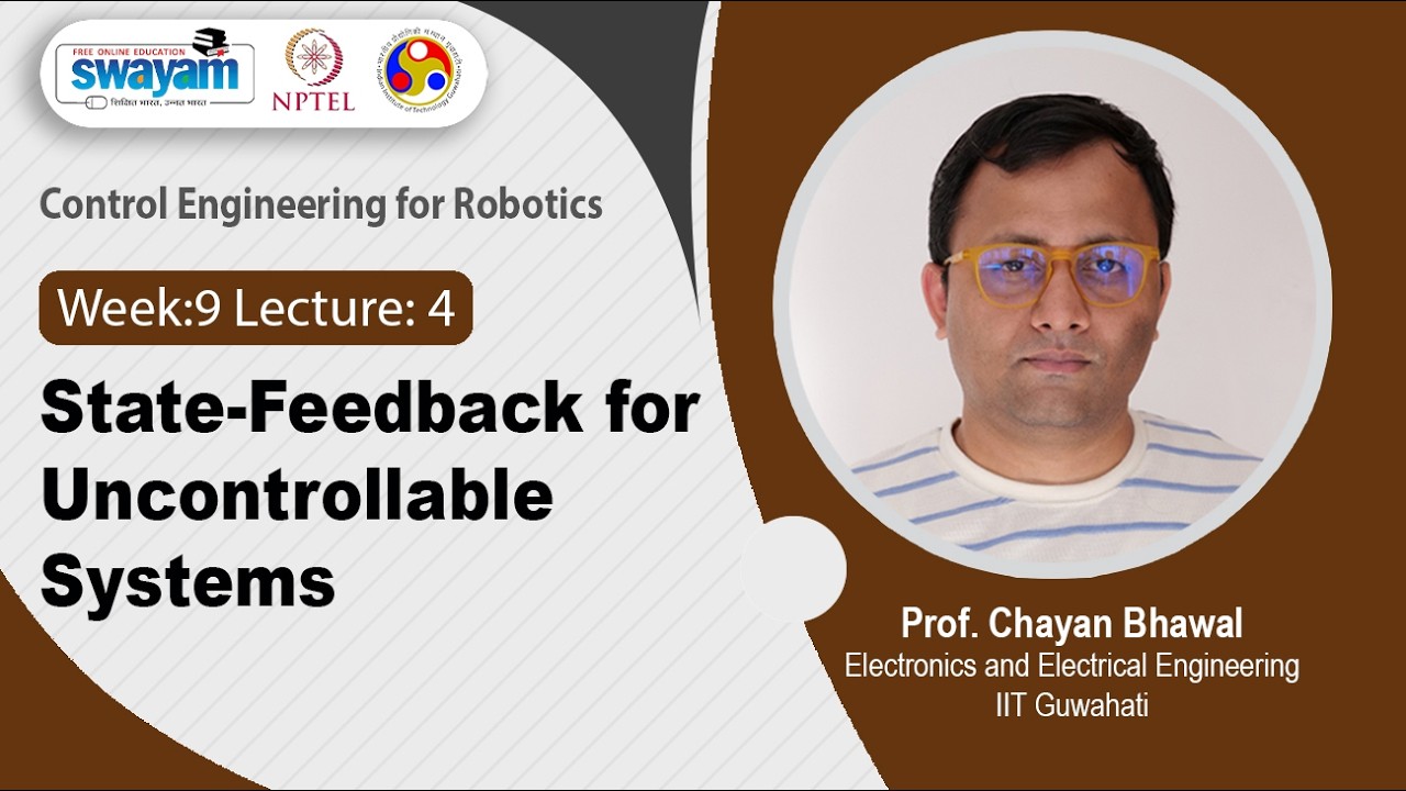 Lec-51: State-feedback for uncontrollable systems