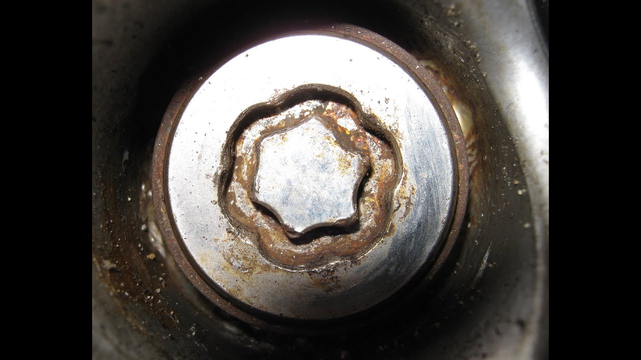 Volvo McGard wheel lock removal without key by drilling