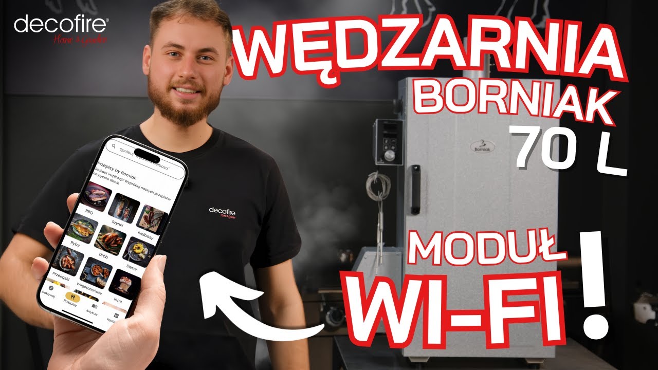 💨 NOWOŚĆ! Wędzarnia domowa Borniak 70 Wi-Fi | DECOFIRE
