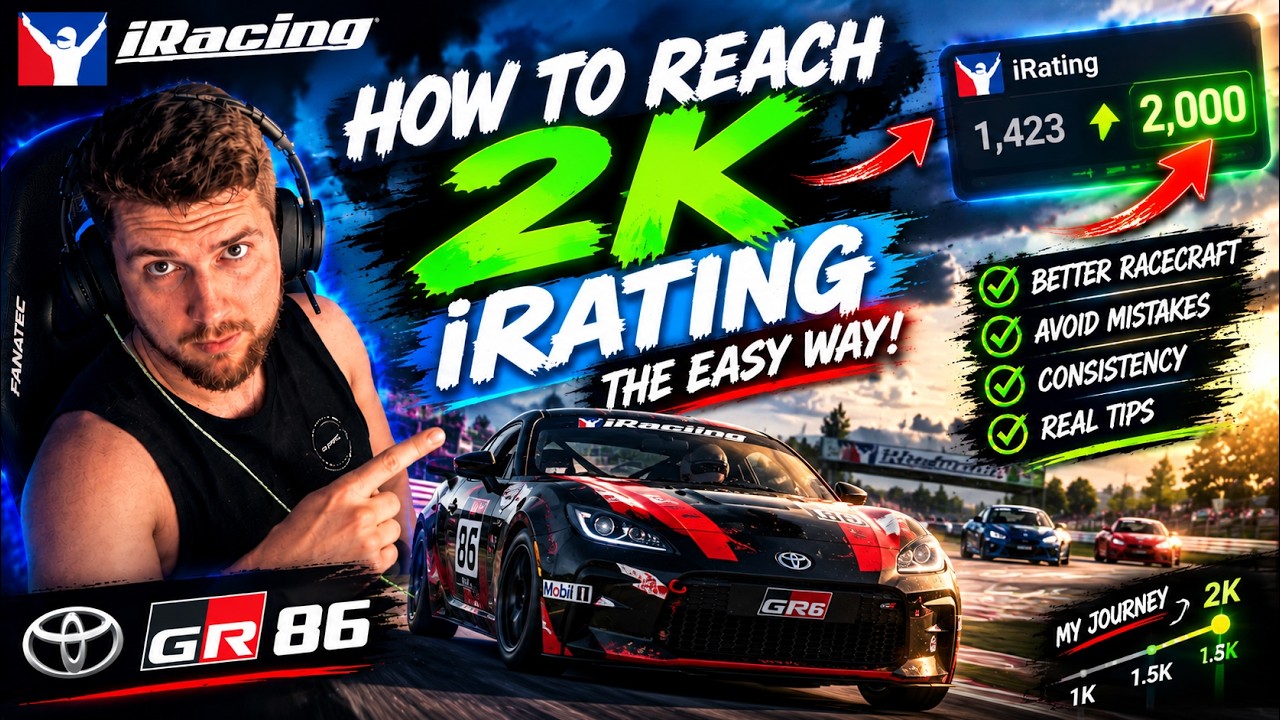 How to Reach 2K iRating in iRacing (The Easy Way!)