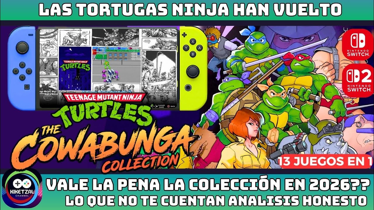 Así se ve TMNT Cowabunga Collection en modo portátil
