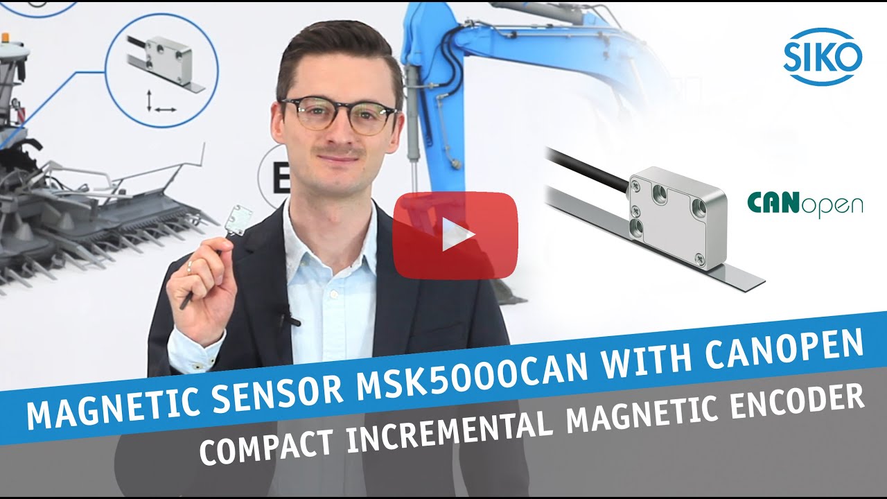 SIKO Magnetic sensor MSK5000CAN &ndash; Compact incremental magnetic encoder with CANopen interface