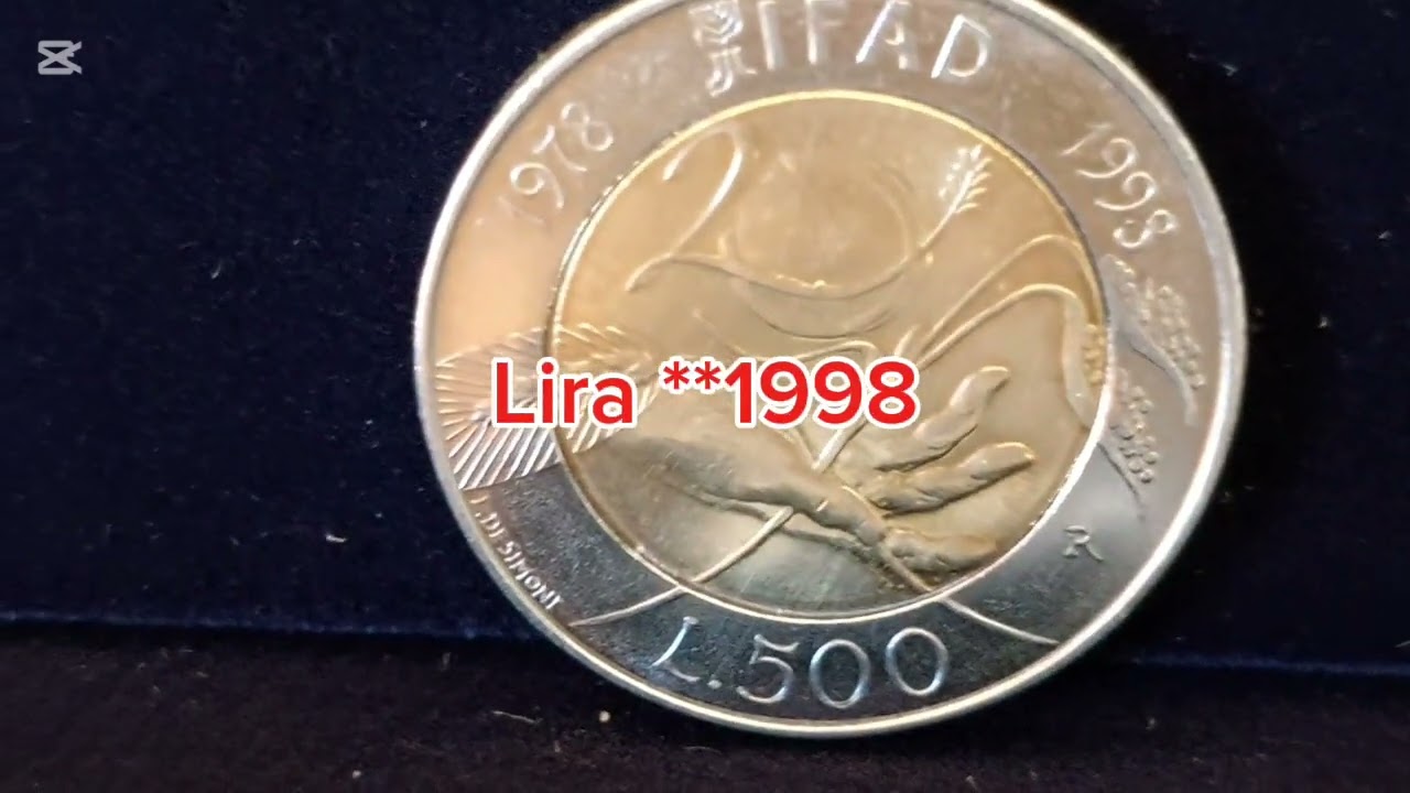 NumismaticA | 🇮🇹 500 lire italiane IFAD 1998 - 500 italian liras 1998's IFAD special edition