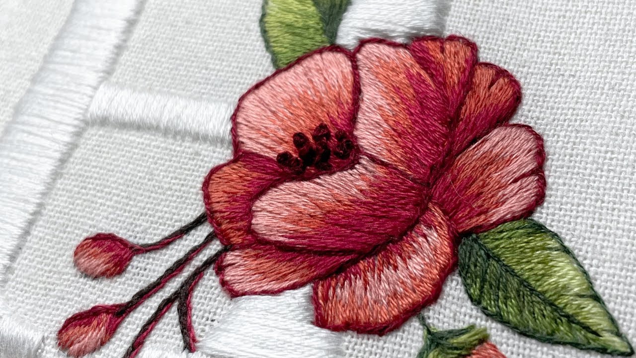 Floral Alphabet Embroidery Designs Part 3 | Stitching Tutorial for beginners | Stitching Flowers
