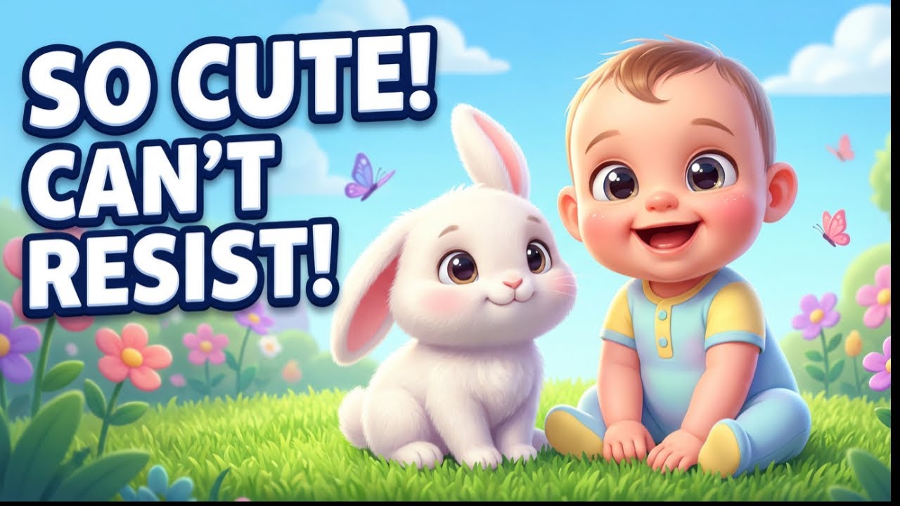 Baby & His Bunny 🐰👶 | Cute Kids Cartoon Story | Fun Learning Adventure