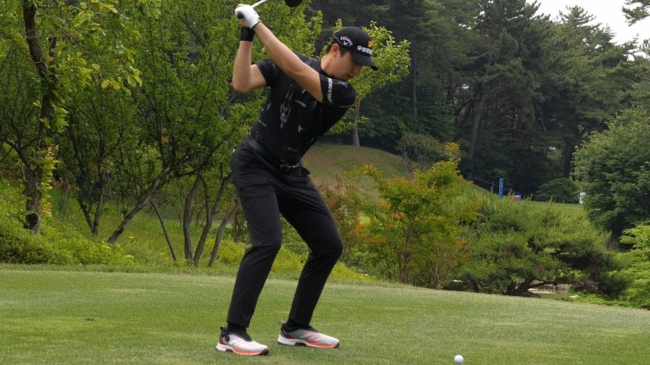 [저스트골프] KPGA 이유석 프로, 미남골퍼의 화끈한 스윙