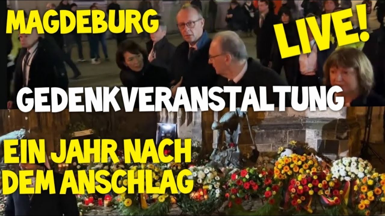 LIVE ❗️ Magdeburg 🕯 Ein Jahr nach dem Anschlag I Weihnachtsmarkt Demos & Gedenkveranstaltungen AfD