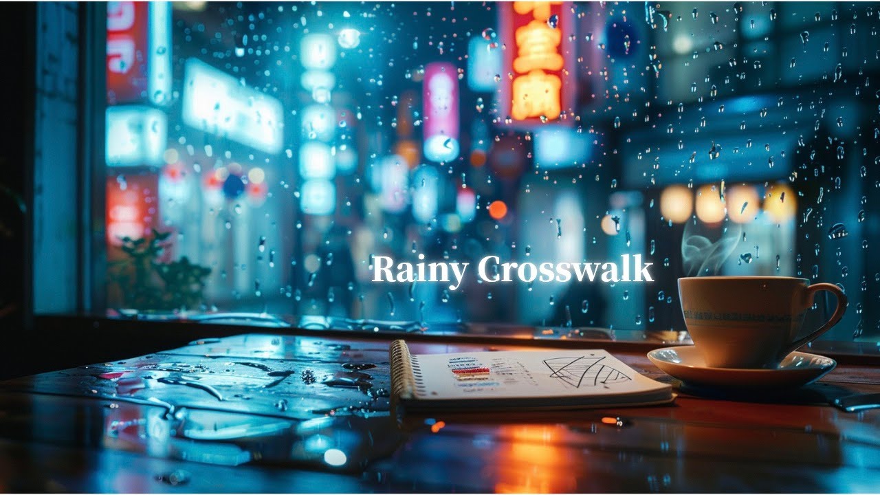 Rainy Window Sketch ☔ Café Thoughts at Night | Tokyo Night Lofi