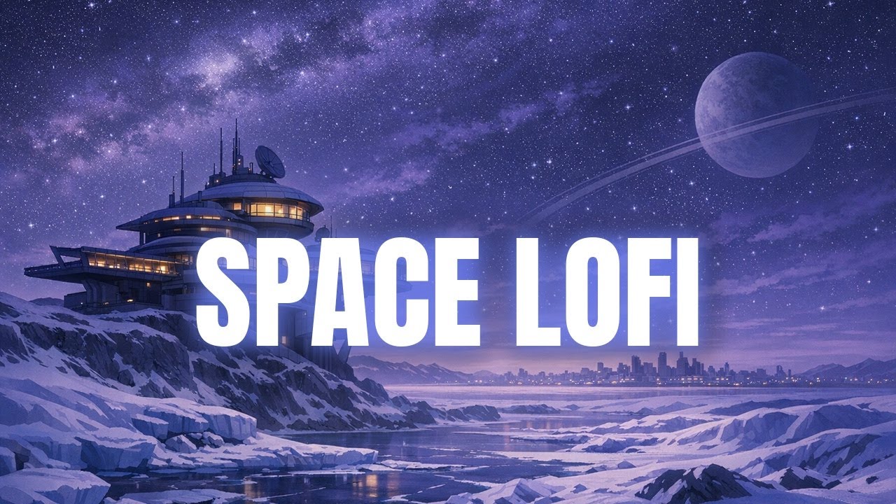 ❄️ Winter Night Lofi For Focus | Snowy Space Lofi | The Snow Planet