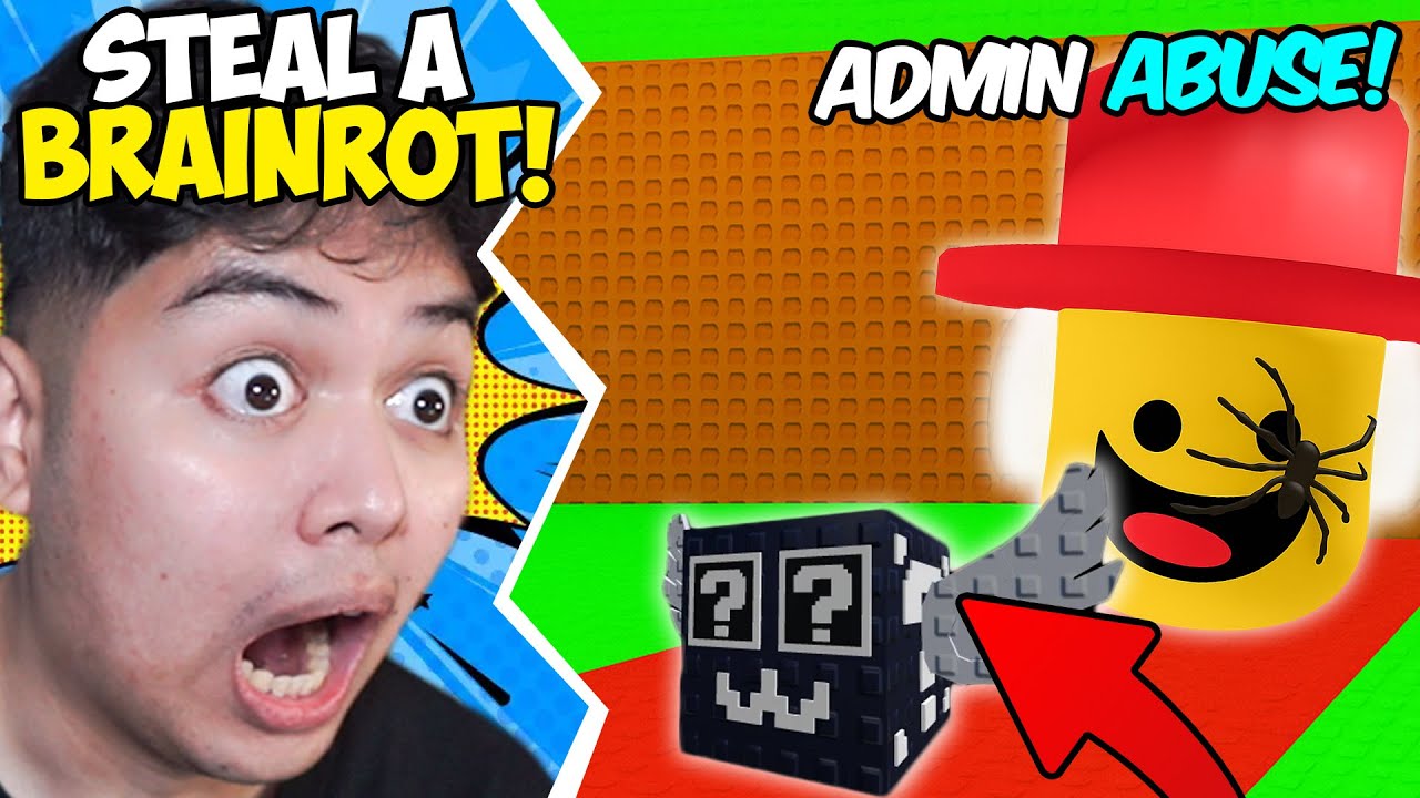 1% SECRET ADMIN ABUSE SA STEAL A BRAINROT! | Steal A Brainrot #13
