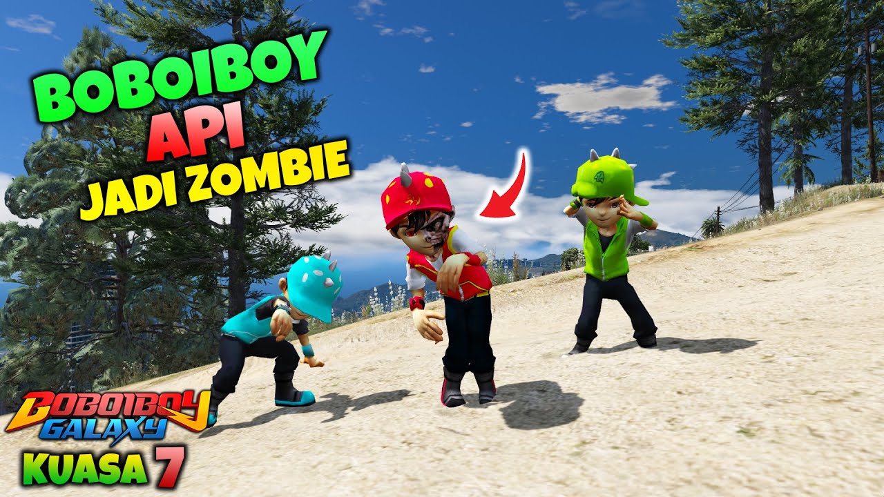 BOBOIBOY API BERUBAH JADI ZOMBIE - GTA 5