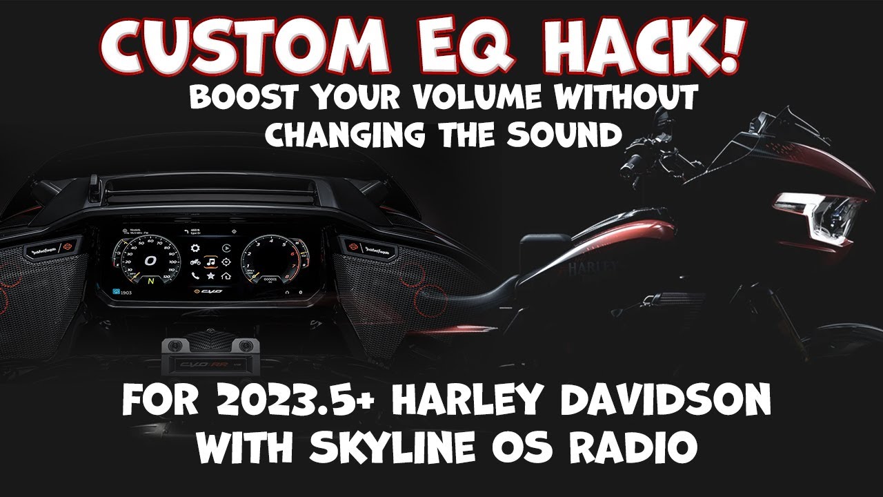 Custom EQ Hack for 2023.5+ Harley Skyline OS Radio | Boost Your Volume Without Changing the Sound!