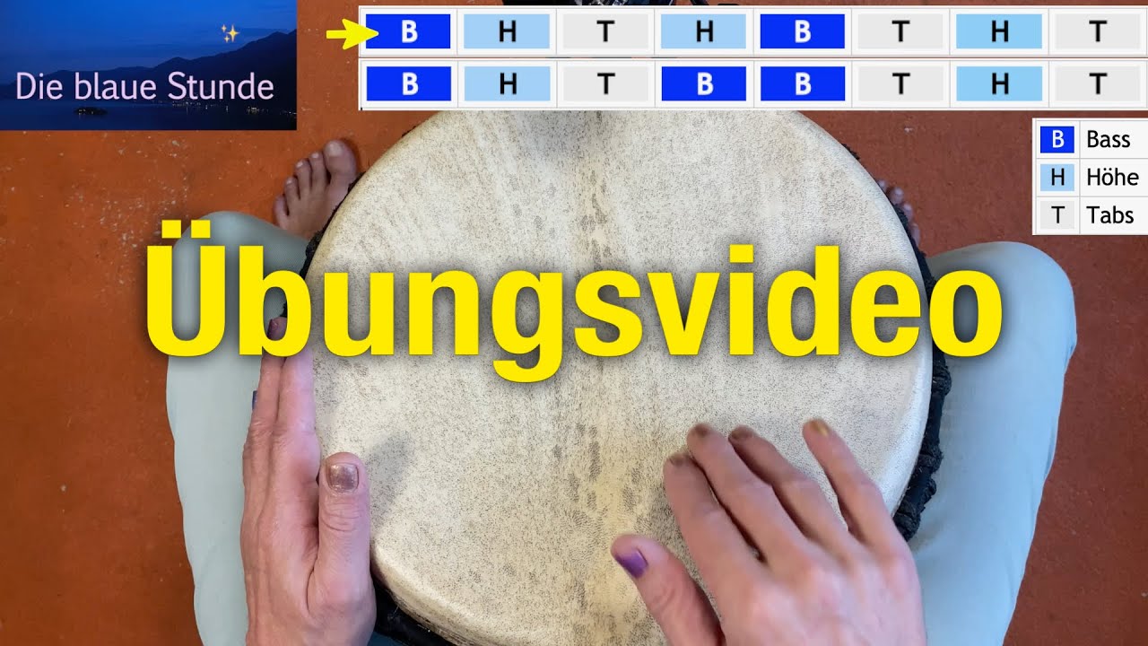 Die blaue Stunde ✨ Magischer Rhythmus zwischen Tag & Nacht | Übungsvideo für Djembe & Bougarabou