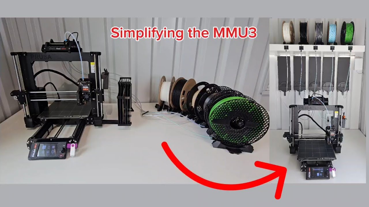 Обновление Prusa MMU3 — как уменьшить занимаемое пространство!!!