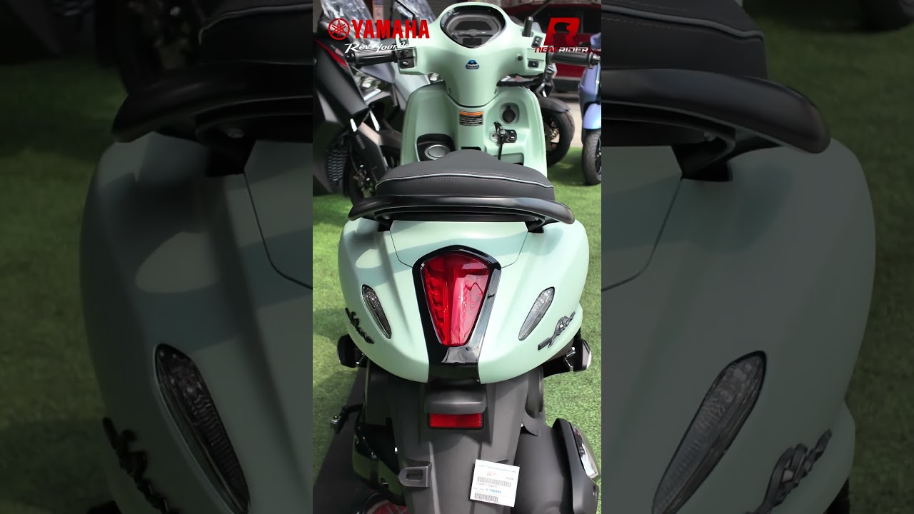 เตือนก่อนดู…ระวังจะตกหลุมรักสีนี้ 💚🛵 GRAND FILANO HYBRID สี Matcha Latte