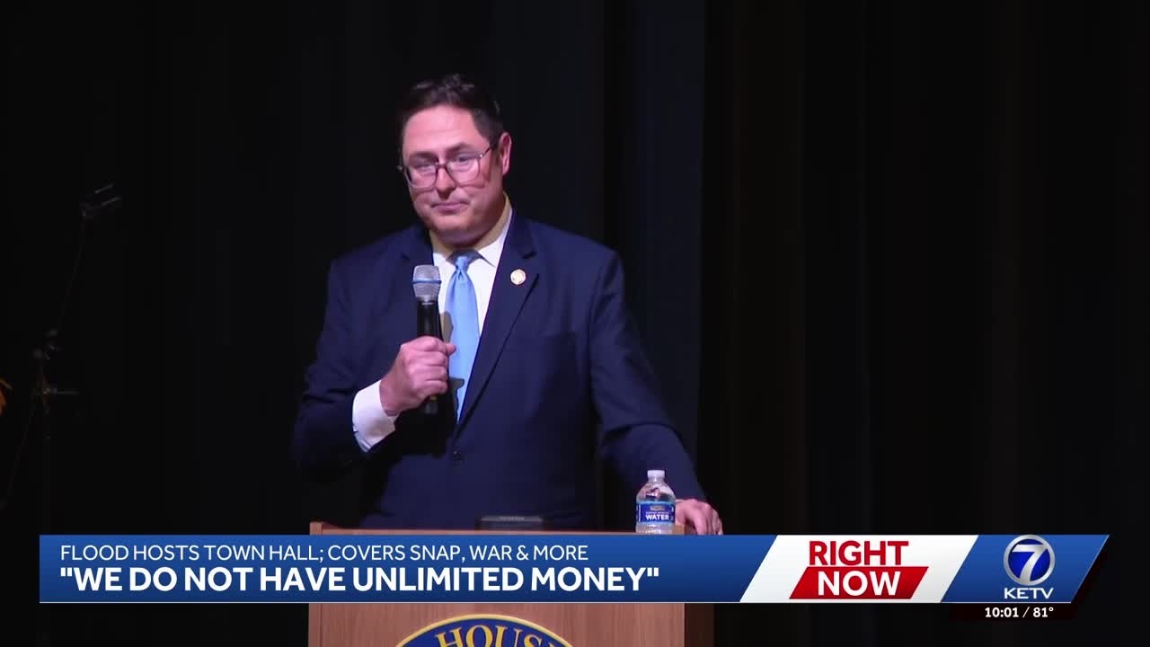 Congressman Mike Flood holds town hall in Bellevue
