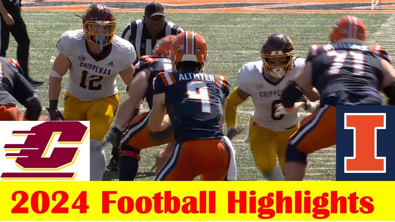 Central Michigan vs Illinois Football Game Highlights 9 14 2024