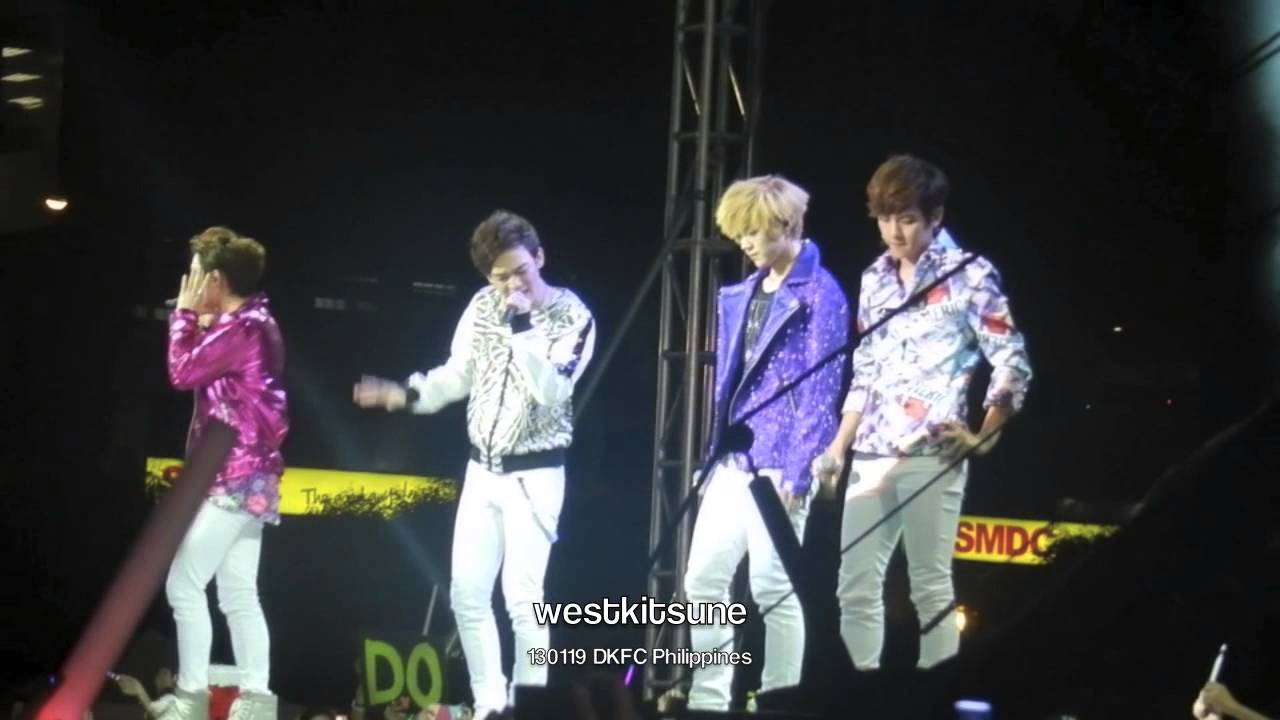 130119 DKFC EXO Open Arms + Short Ment - Chen, Kyungsoo, Baekhyun, Luhan