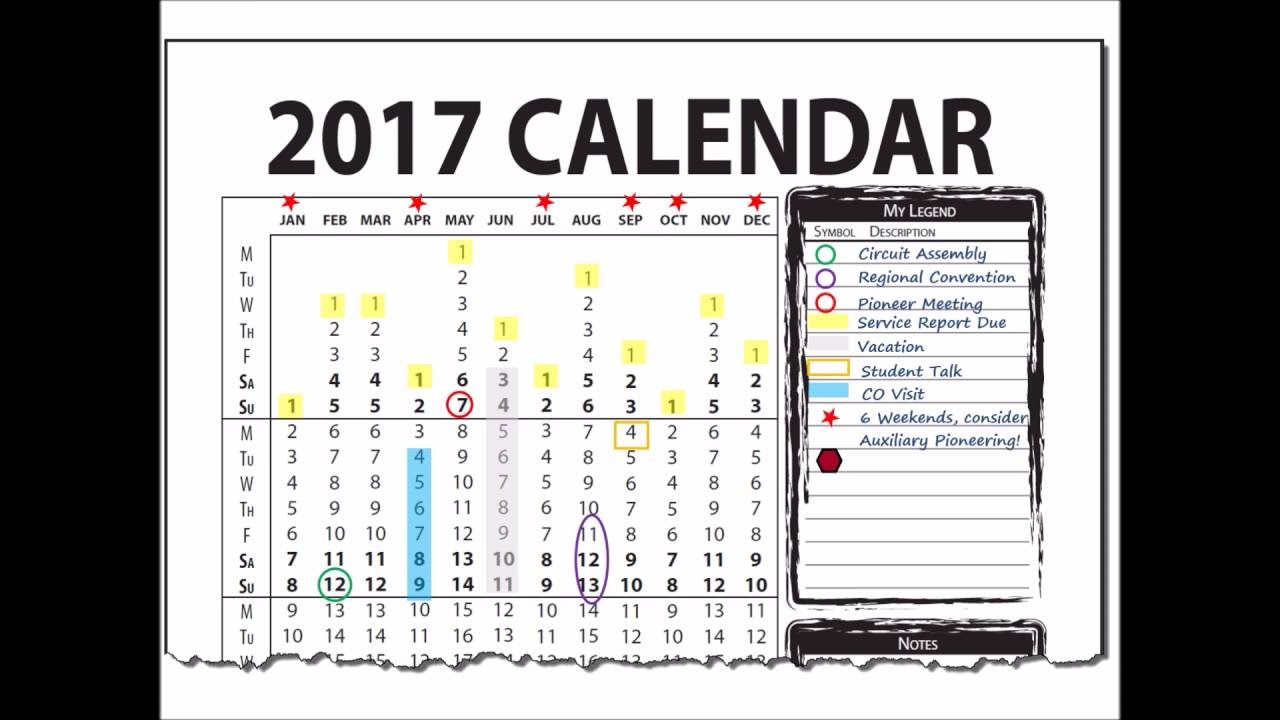 2017 Vertical Wall Calendar (for calendar year January to December)