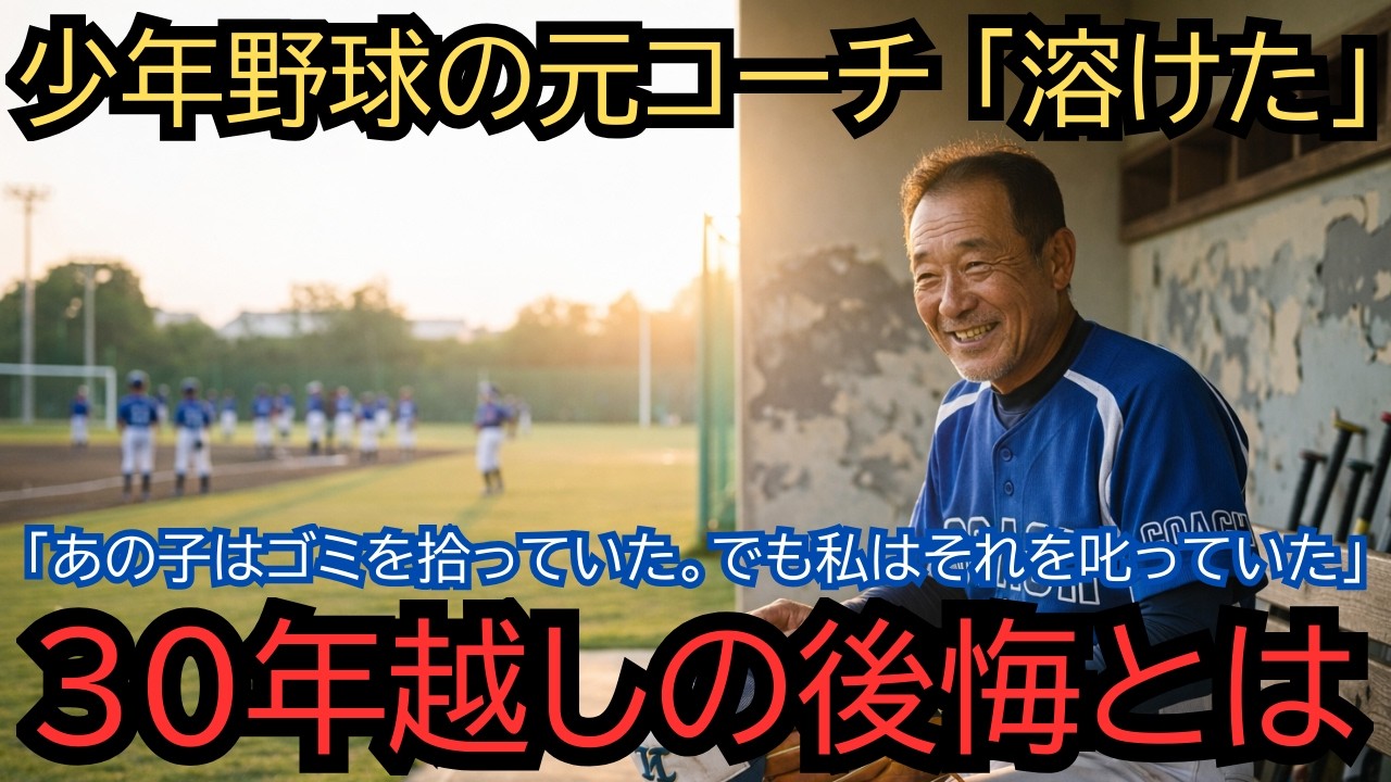 【号泣】「あの子は練習が終わると必ずゴミを拾っていた。でも私はそれを叱っていた」大谷翔平の少年時代を知る元コーチが病院のベッドで初めて泣いた夜。30年越しの後悔が
