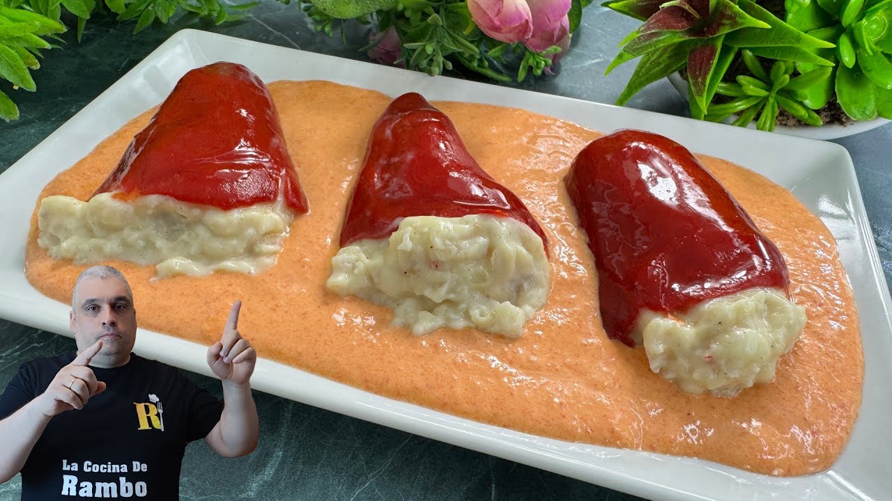 🤩 PIMIENTOS Rellenos De Merluza y Gambas- ¡Mi RECETA favorita! 🤩