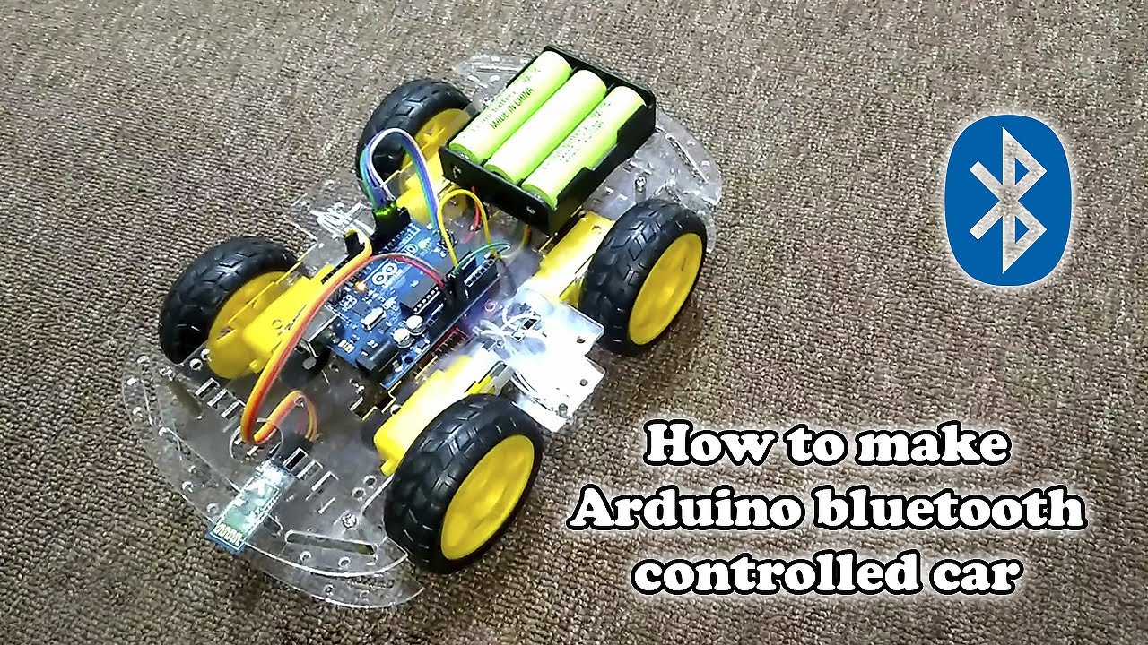 Assembling an arduino smart car and control with bluetooth