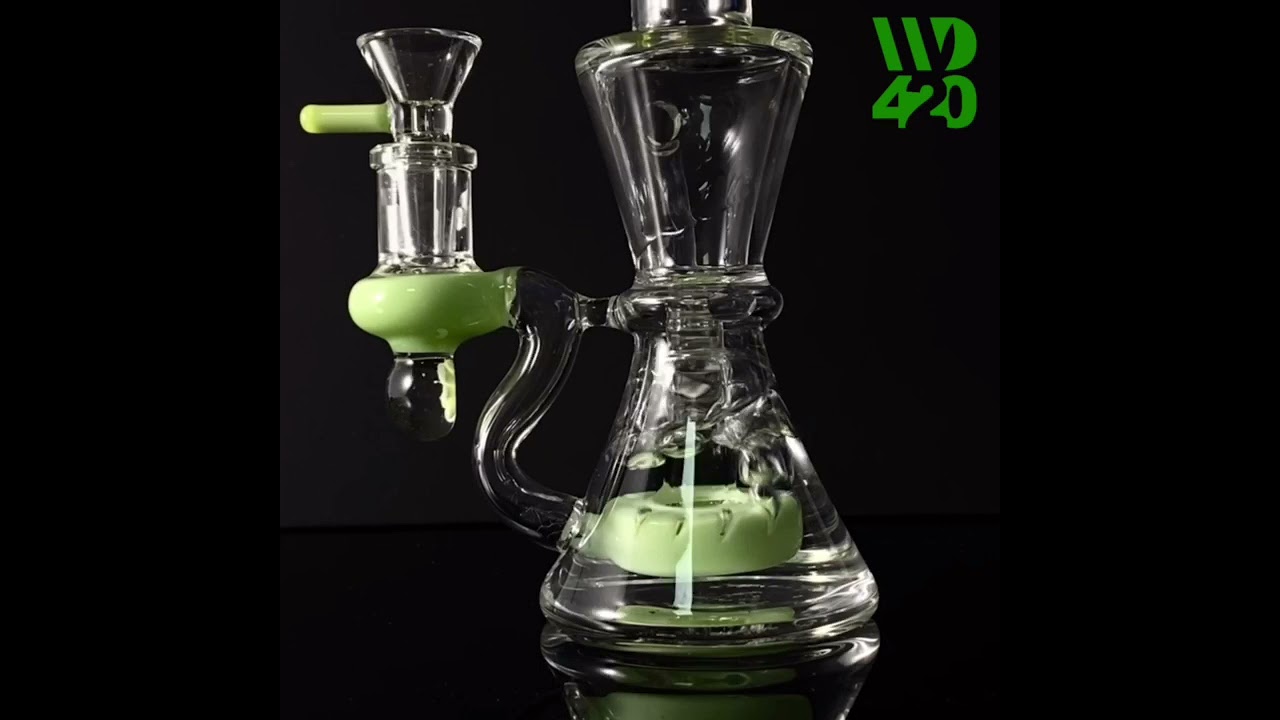 Cheap Beaker Bong Glass Recycler Dab Rig