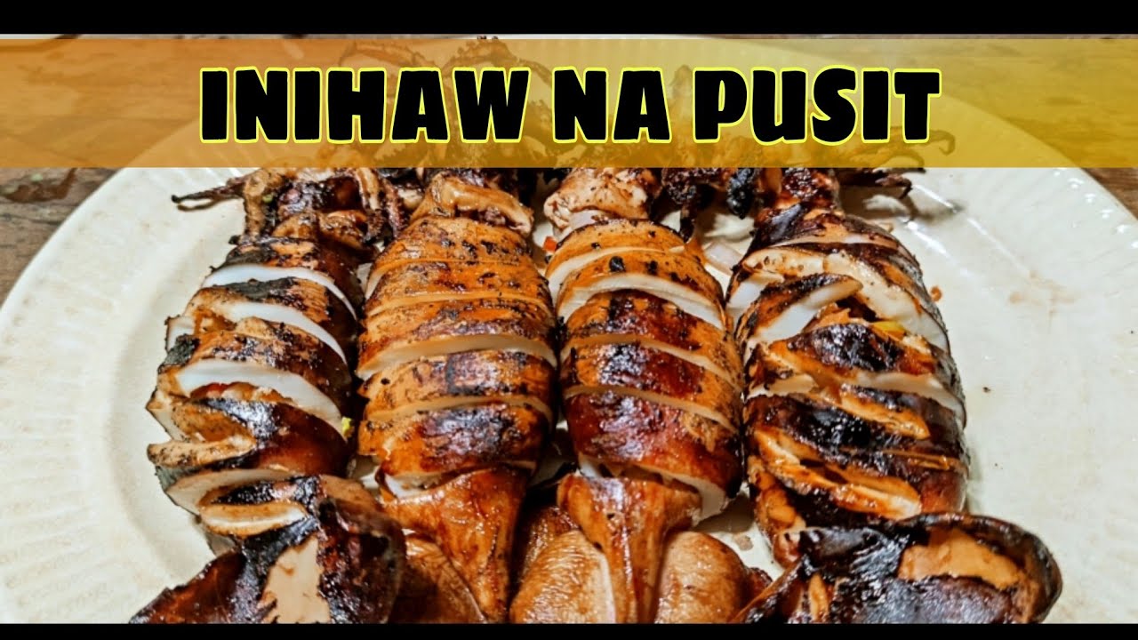 INIHAW NA PUSIT (Grilled Stuffed Squid)