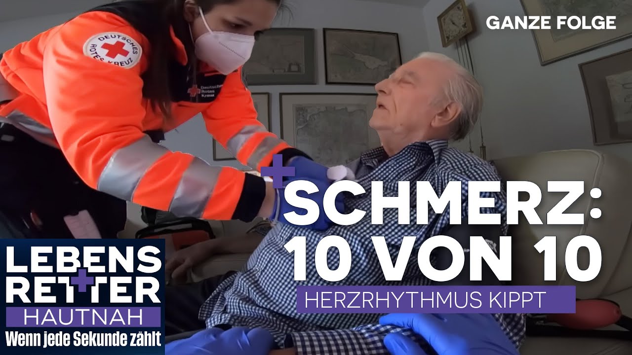 Herzinfarkt in der Wohnung: Notarzt kommt nach! Rettung f&auml;hrt auf Kante | Lebensretter hautnah