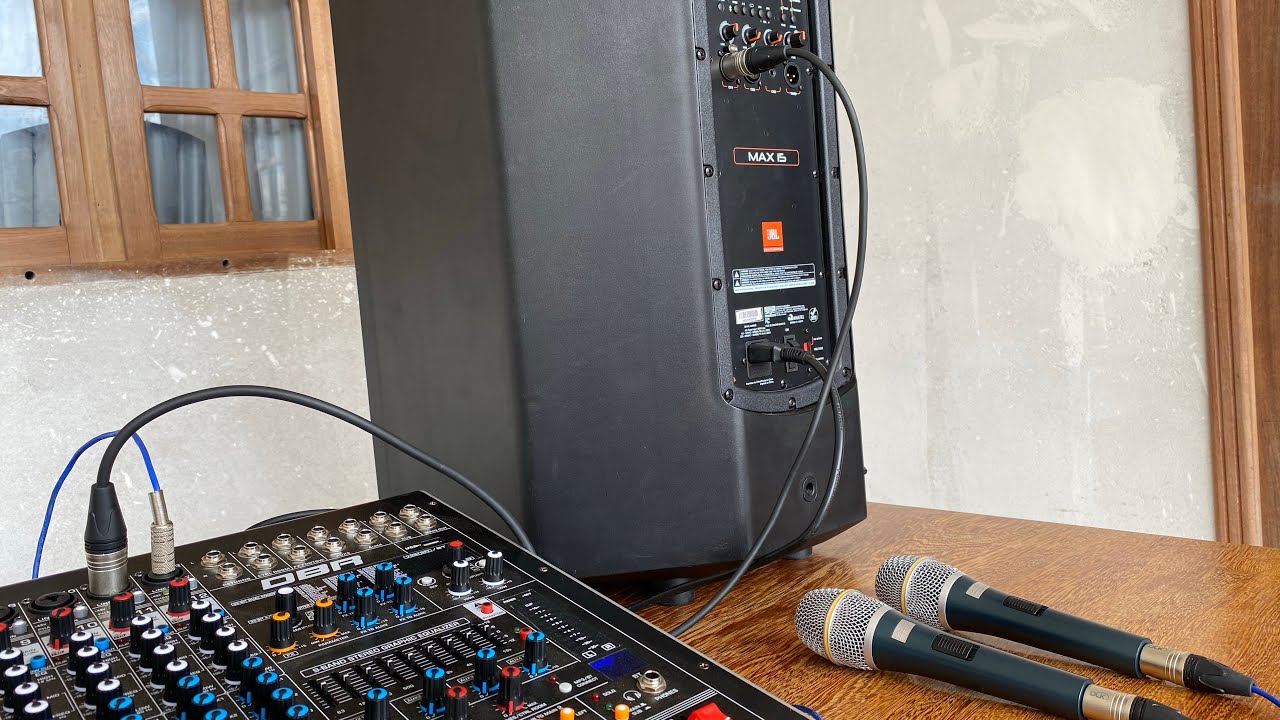 LIGAÇÃO MIC / LINE - Ligação de equipamentos em P10 ou XLR cânon